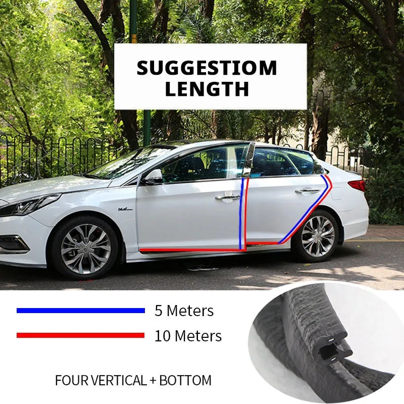 32ft Car Door Edge Protectors Automotive Door Guard Strip Molding Trim - Red