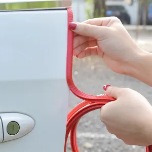 32ft Car Door Edge Protectors Automotive Door Guard Strip Molding Trim - Red