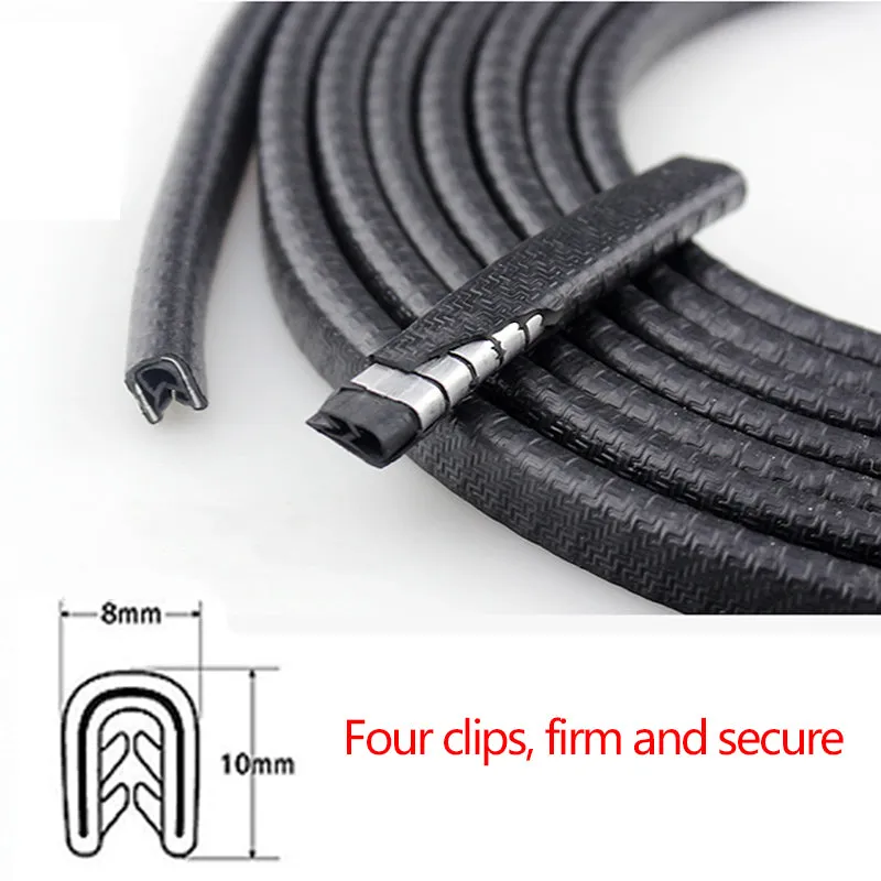 32ft Car Door Edge Protectors Automotive Door Guard Strip Molding Trim - Red