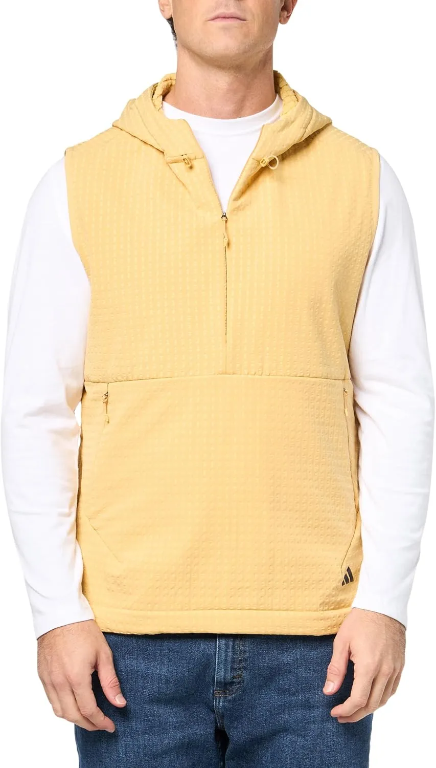 adidas Mens Ultimate365 Tour Wind.rdy Half-zip Vest