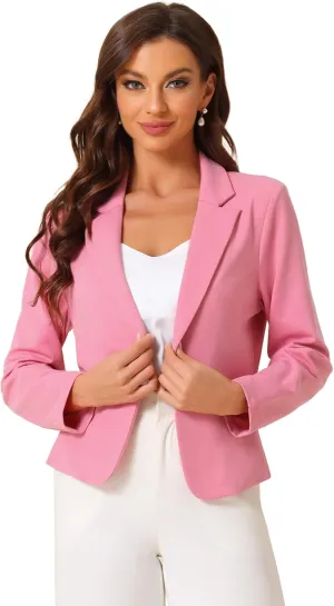 Allegra K Business Blazer for Women's Work Office Open Front Casual Dressy Suit Jackets