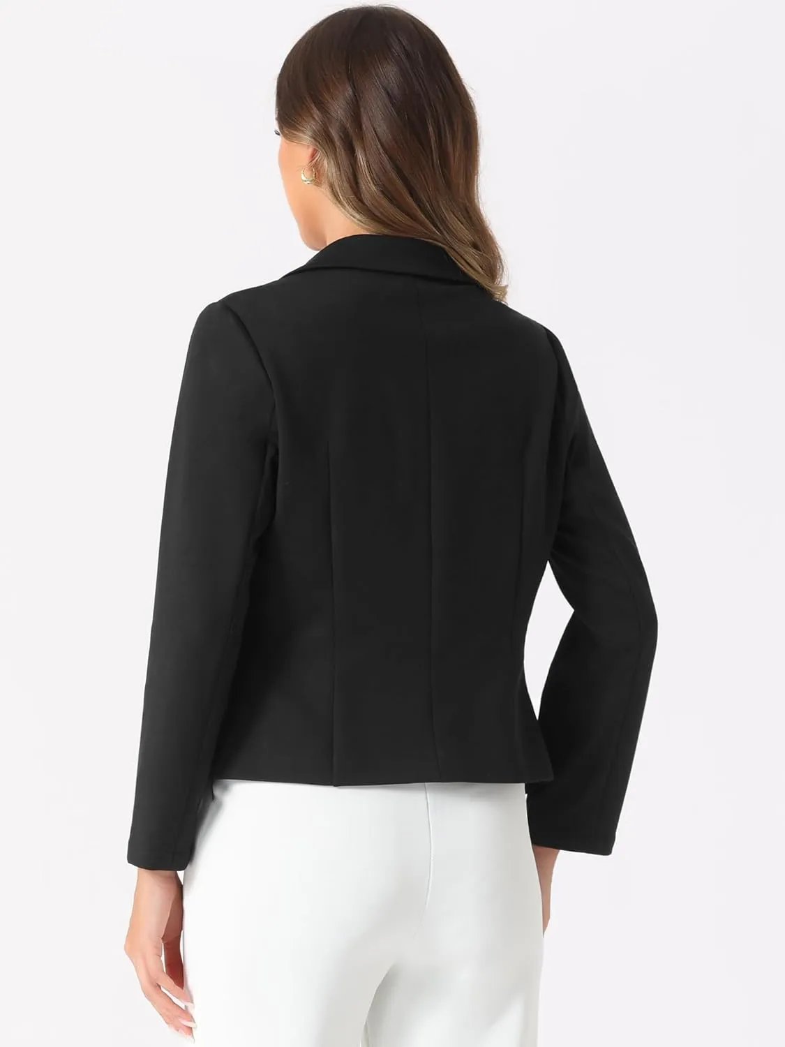 Allegra K Business Blazer for Women's Work Office Open Front Casual Dressy Suit Jackets