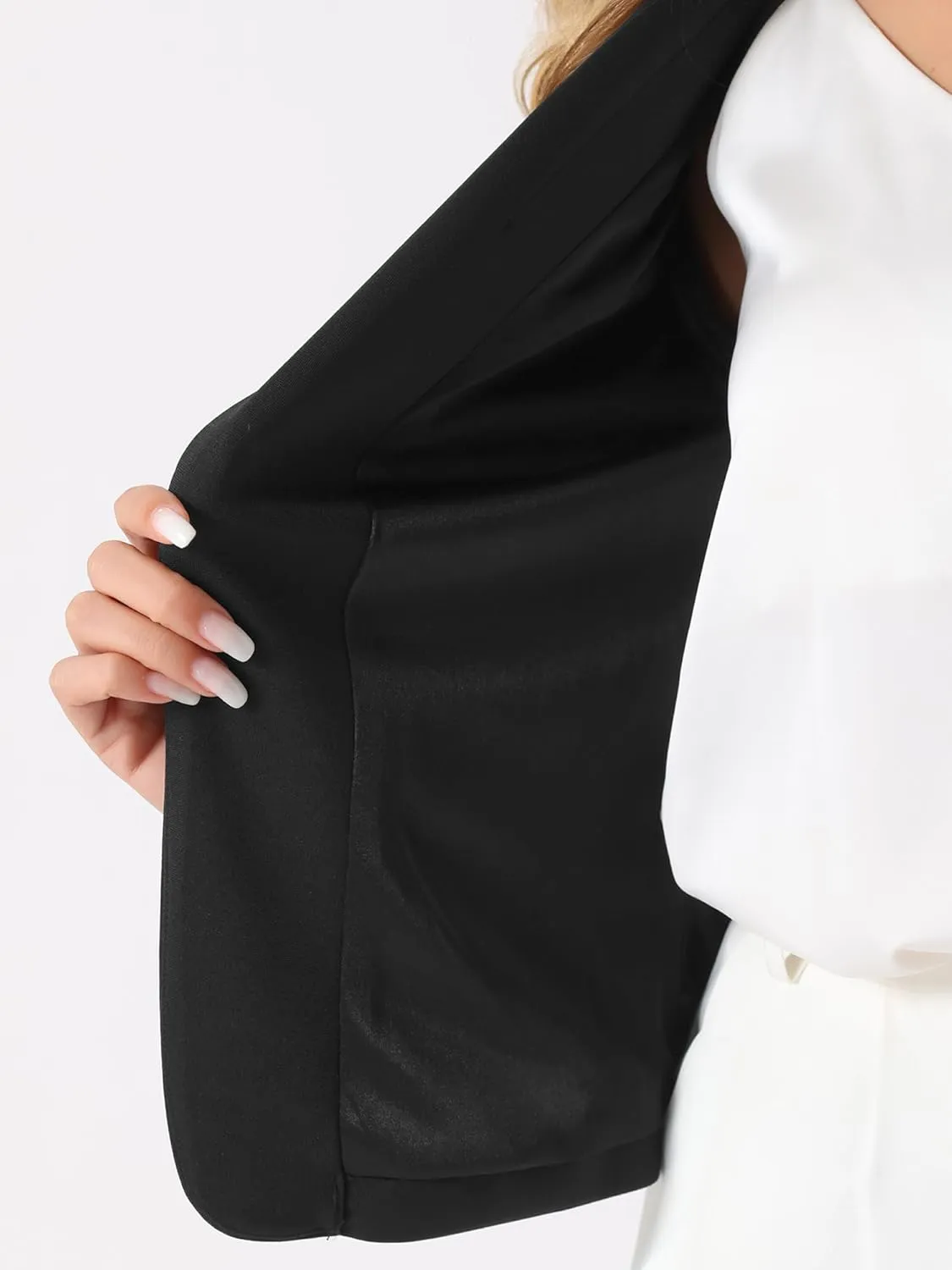 Allegra K Business Blazer for Women's Work Office Open Front Casual Dressy Suit Jackets