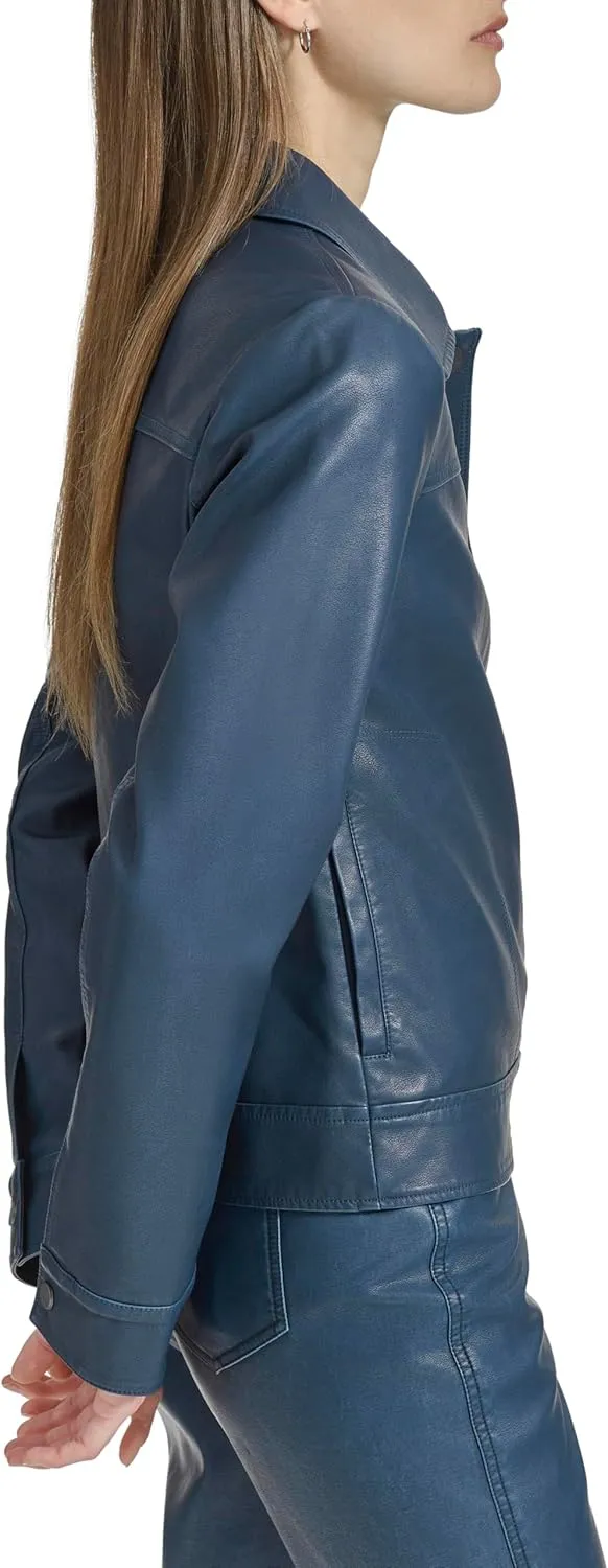 Andrew Marc Women's Faux Leather Jacket