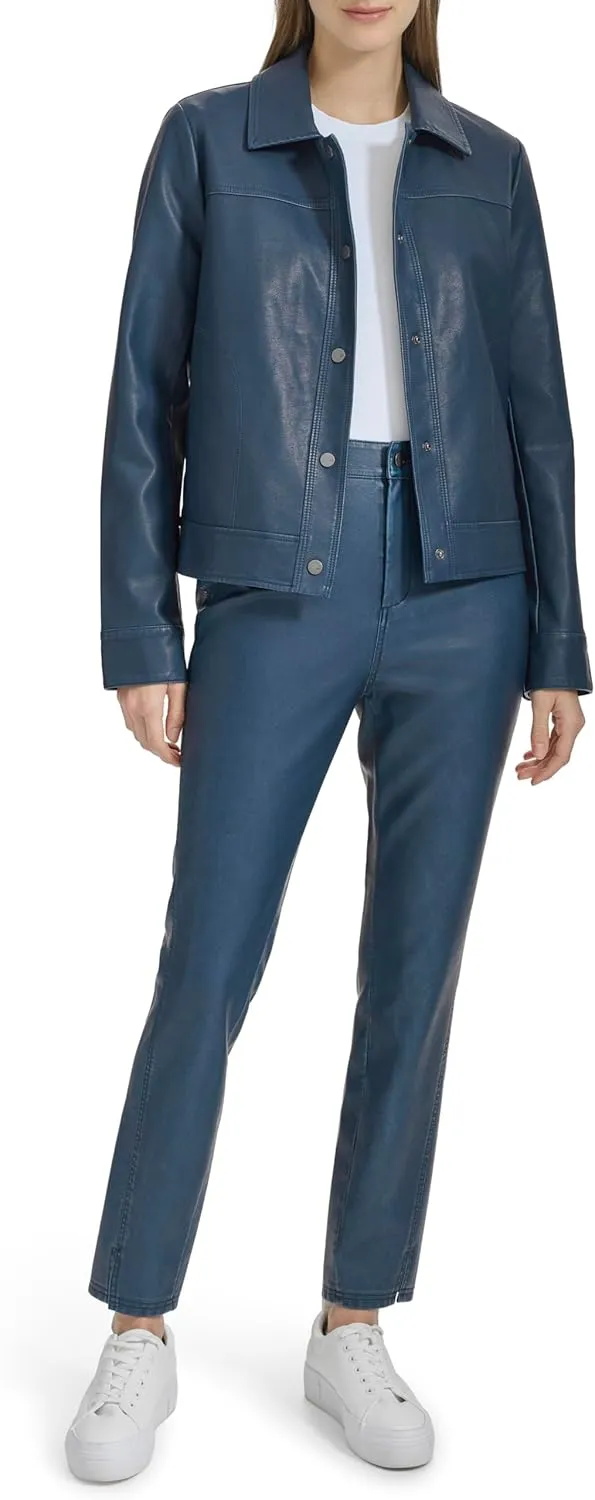 Andrew Marc Women's Faux Leather Jacket