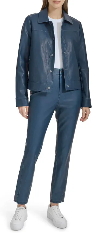 Andrew Marc Women's Faux Leather Jacket