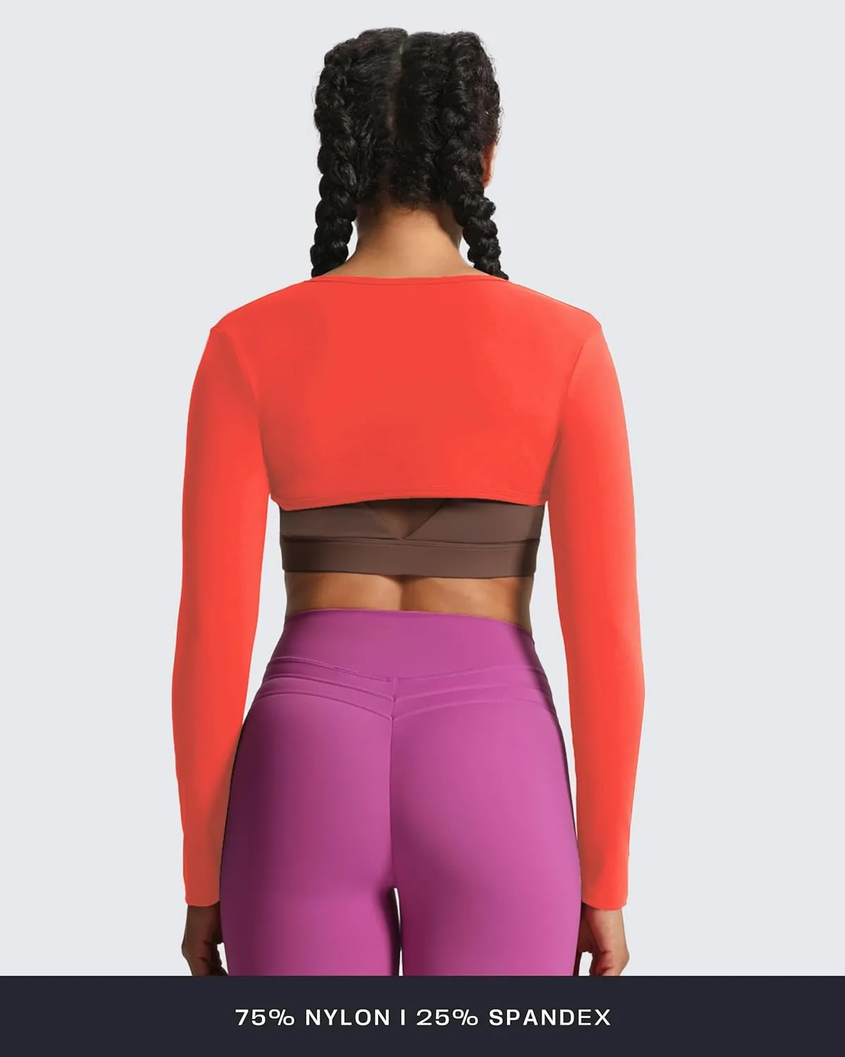 Aoxjox Women's Long Sleeve Open Front Lexi Lined Bolero Shrug Crop Top Cardigan