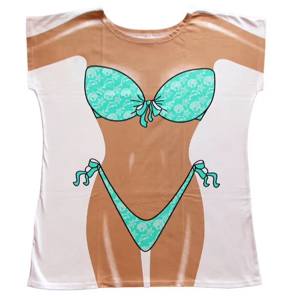 Aqua Shells Women's Cover Up