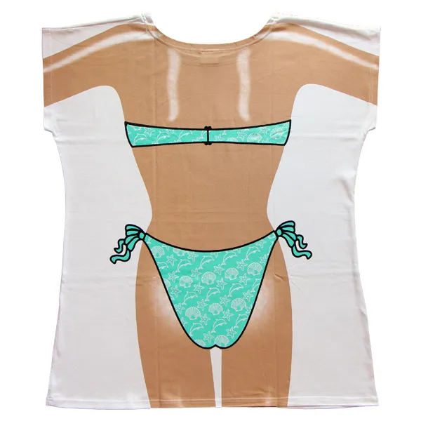 Aqua Shells Women's Cover Up