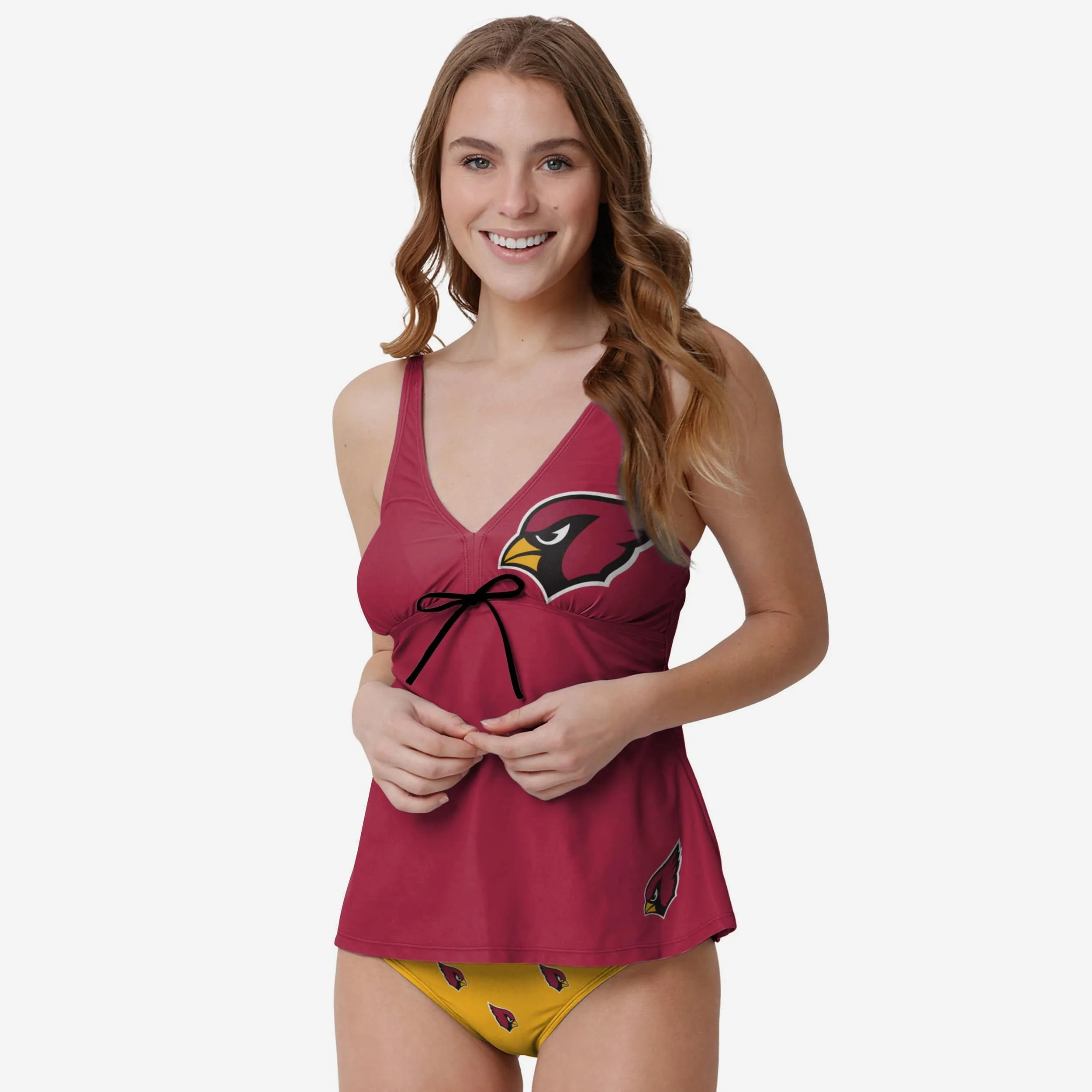 Arizona Cardinals Womens Summertime Solid Tankini