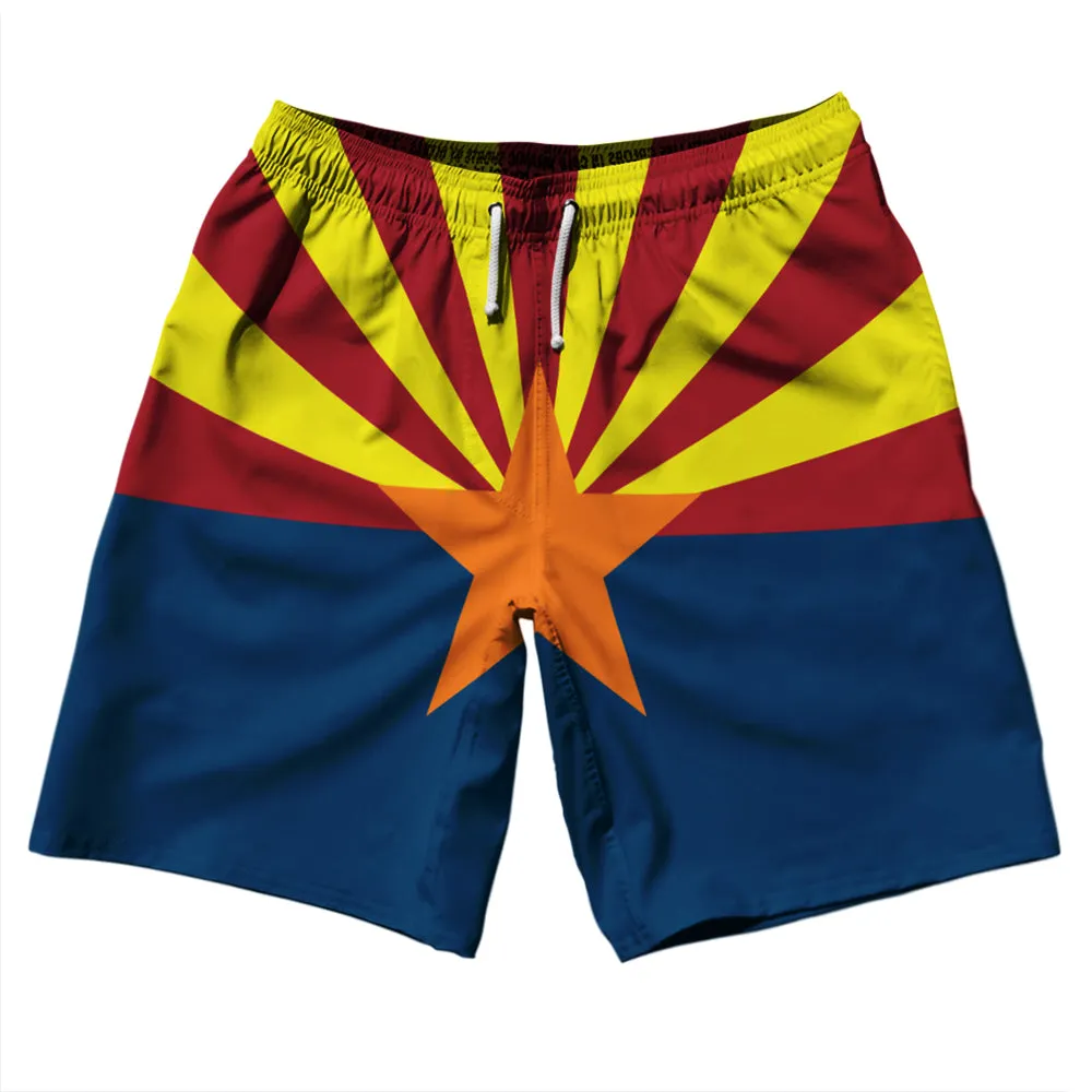 Arizona US State Flag 10" Swim Shorts Made in USA