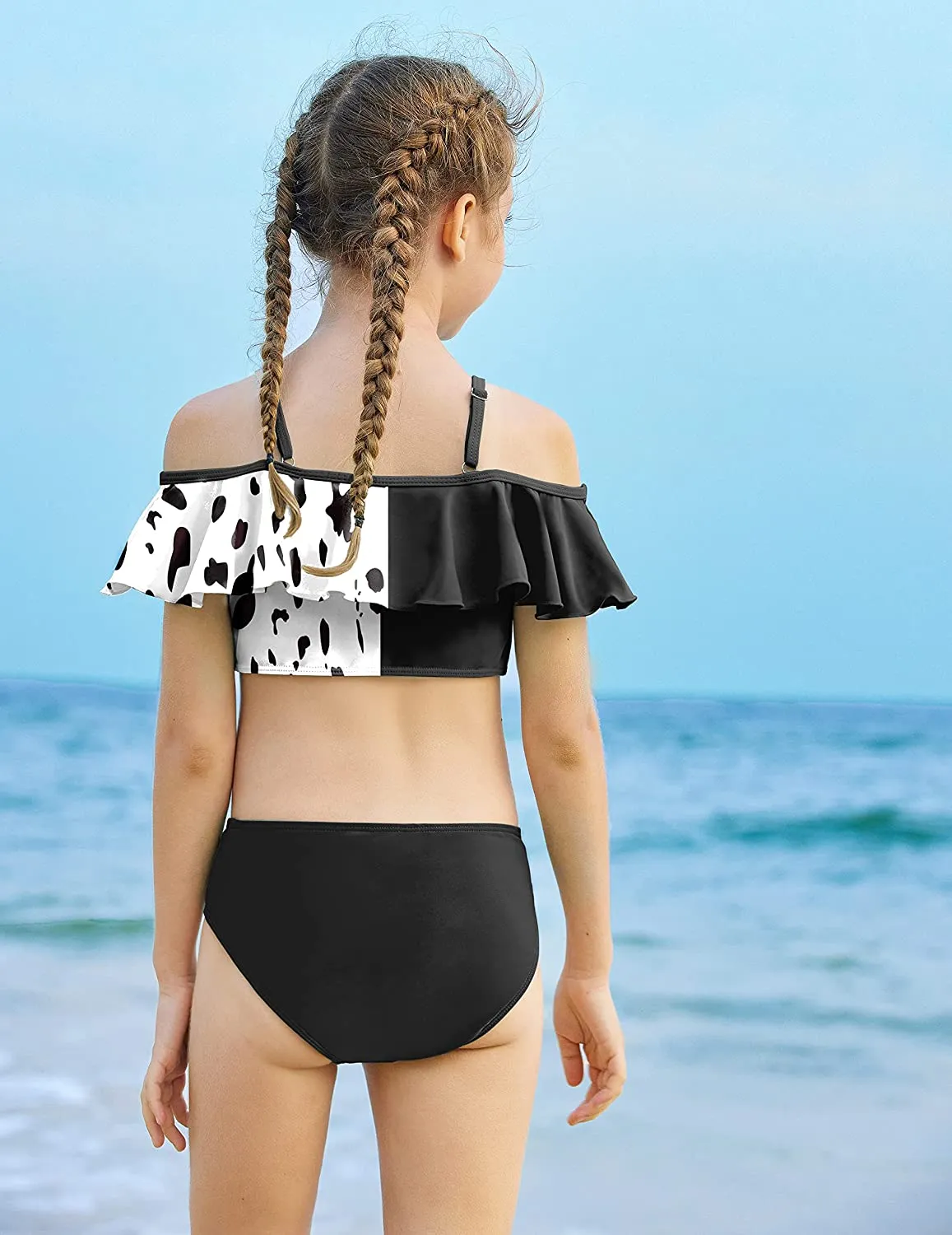Arshiner Girls 3 Pieces Swimsuit Floral Bikini Bathing Suit
