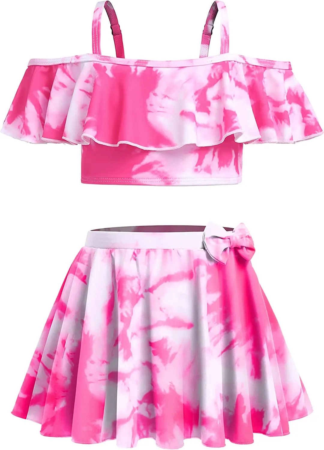 Arshiner Girls 3 Pieces Swimsuit Floral Bikini Bathing Suit