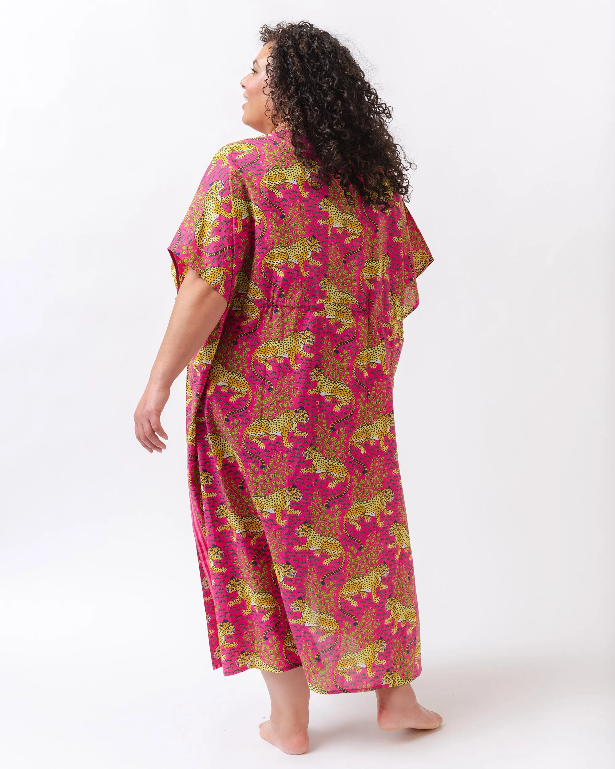 Bagheera - Daylight Open Front Cover-Up - Hot Pink