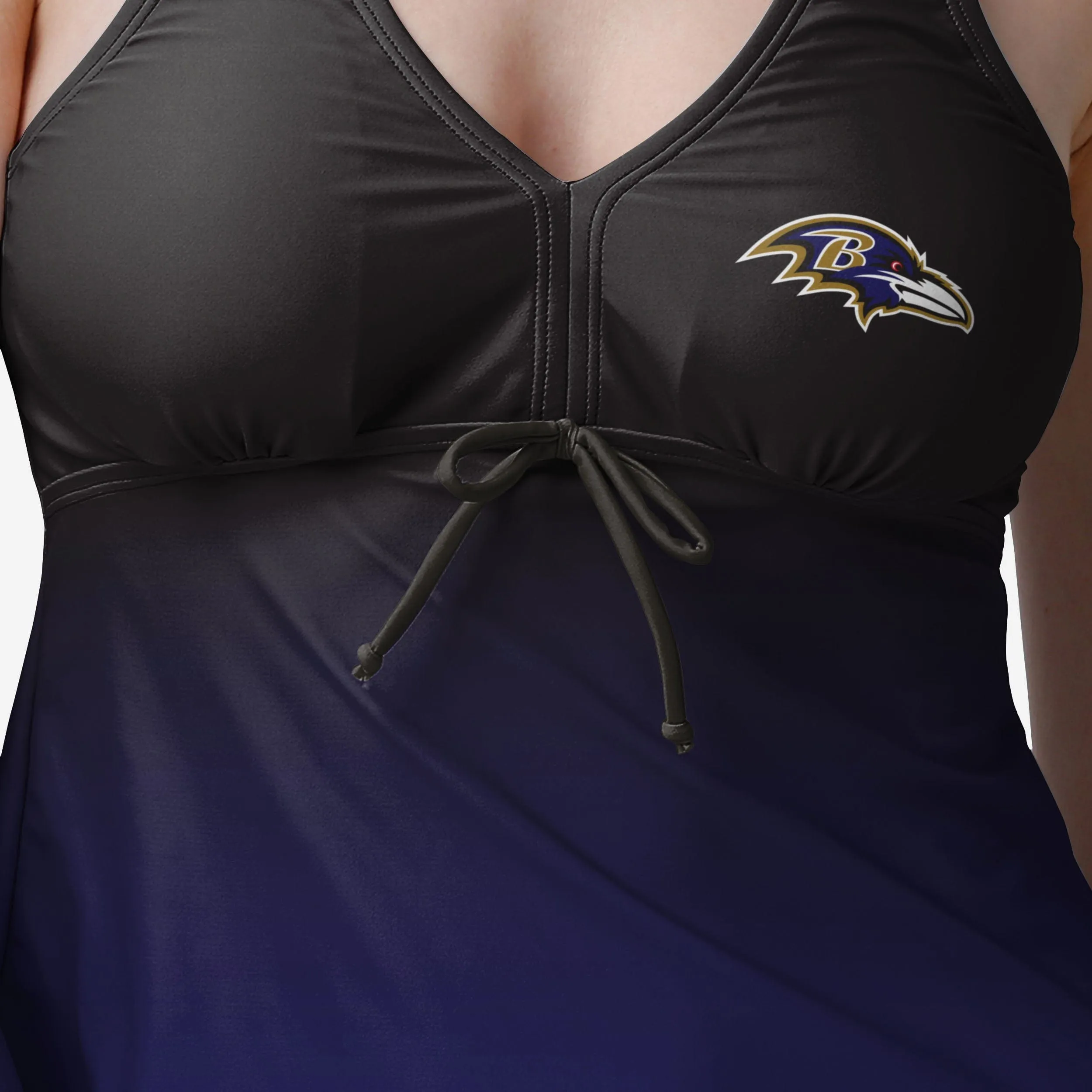 Baltimore Ravens Womens Gametime Gradient Tankini