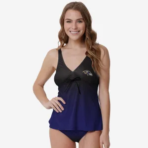 Baltimore Ravens Womens Gametime Gradient Tankini