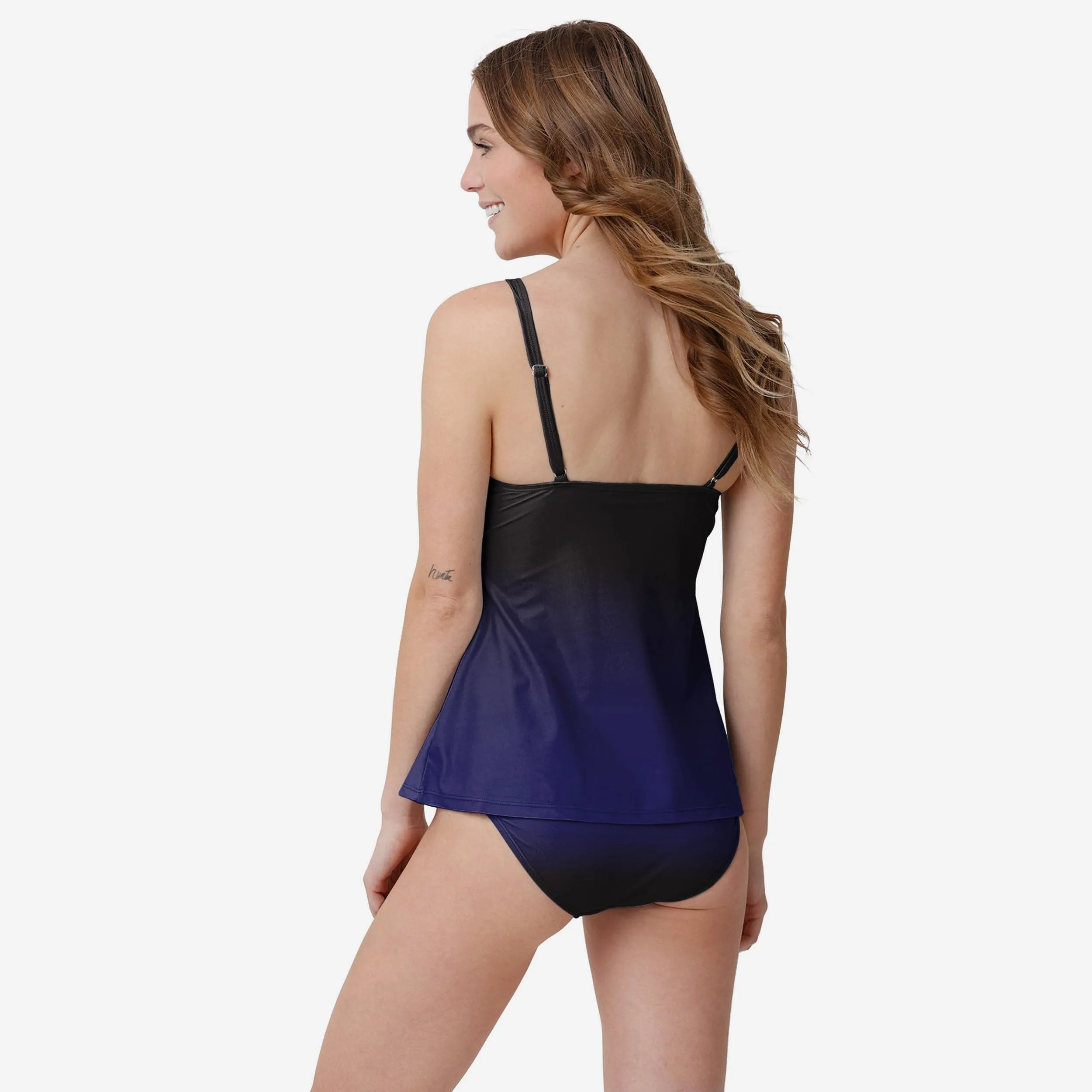 Baltimore Ravens Womens Gametime Gradient Tankini