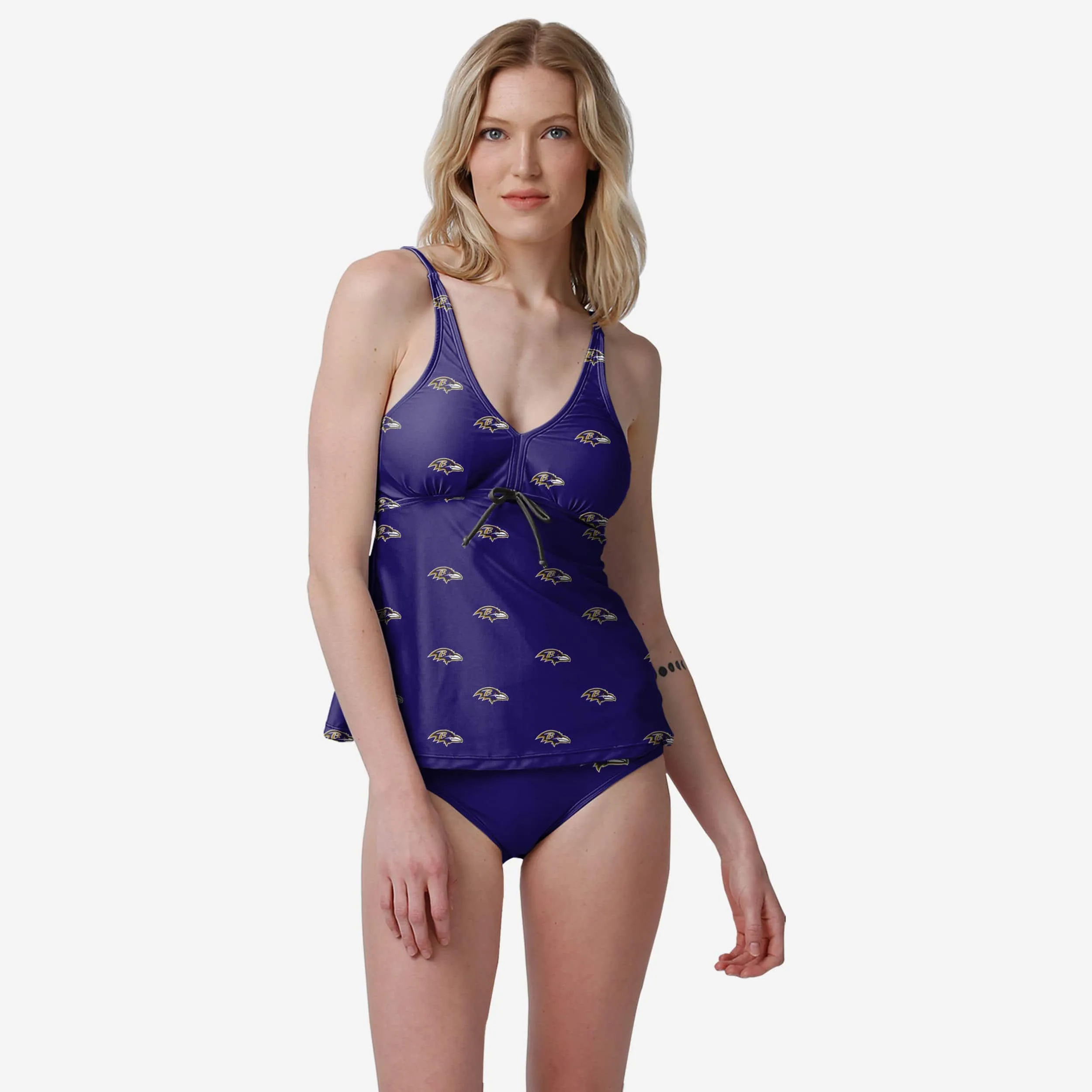 Baltimore Ravens Womens Mini Logo Tankini