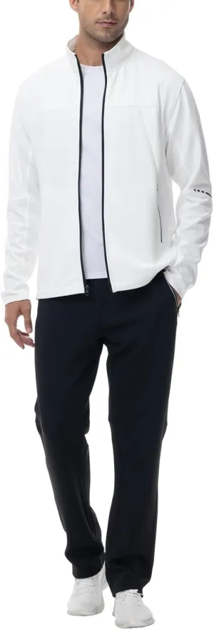 BGOWATU Men's Tracksuits 2 Piece Running Sports Sweatsuits For Men Full Zip Athletic Jackets and Pants Outfits