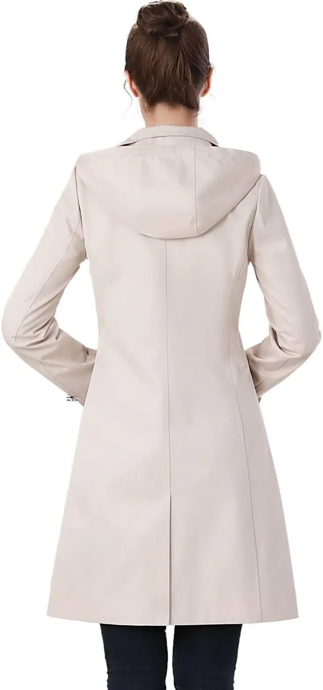 BGSD Women Amari Waterproof Hooded Trench Coat - Regular & Plus Size