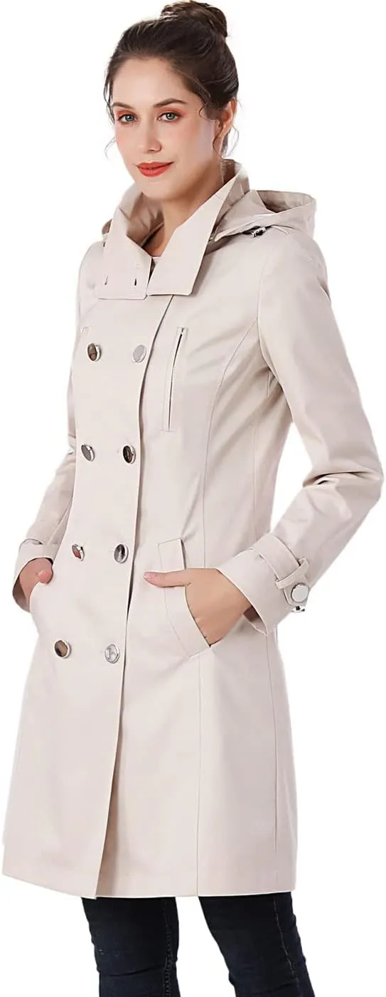 BGSD Women Amari Waterproof Hooded Trench Coat - Regular & Plus Size