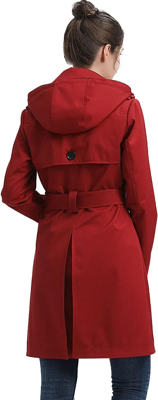 BGSD Women Gabby Waterproof Hooded Trench Coat - Regular & Plus Size