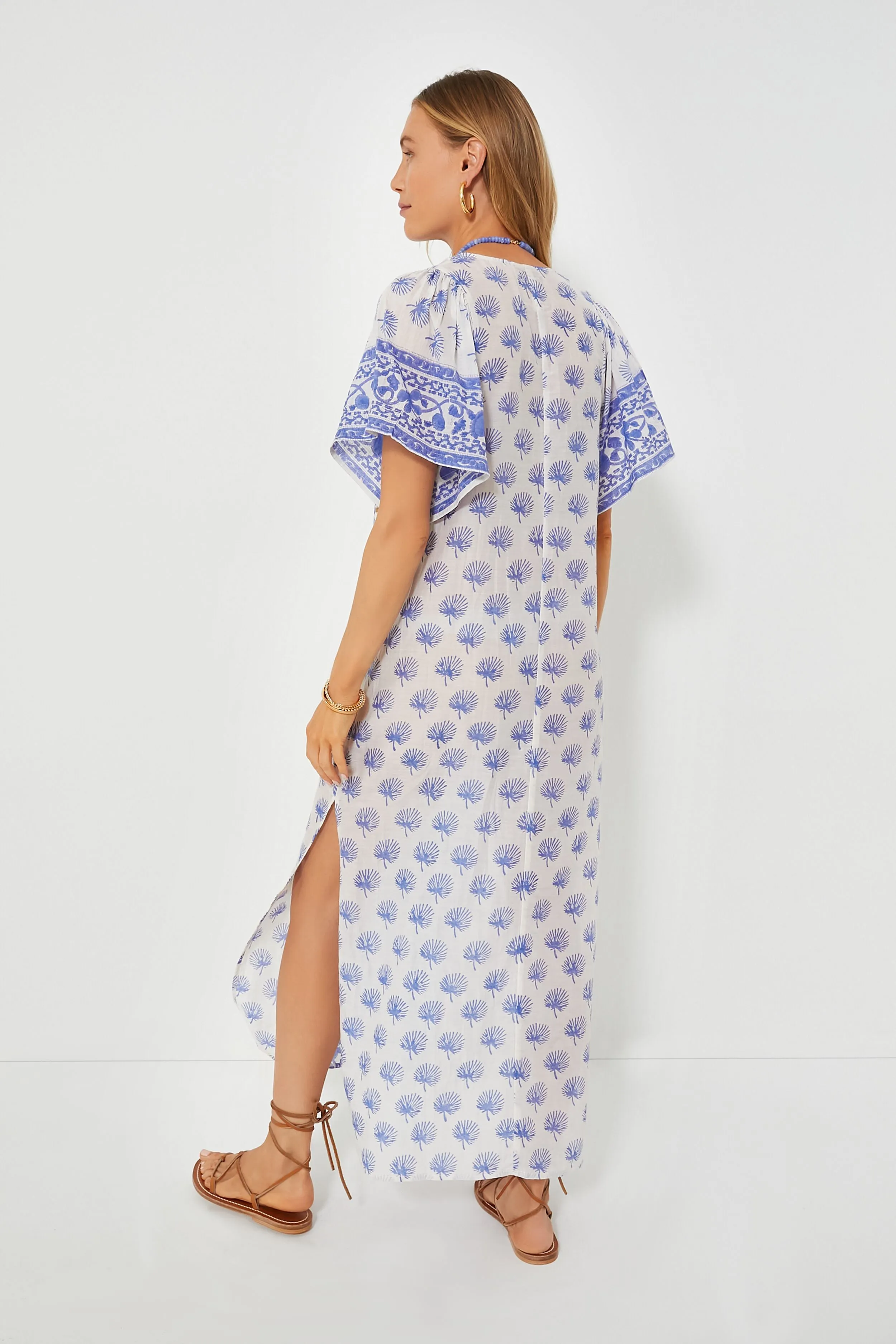 Blue and White Angel Caftan