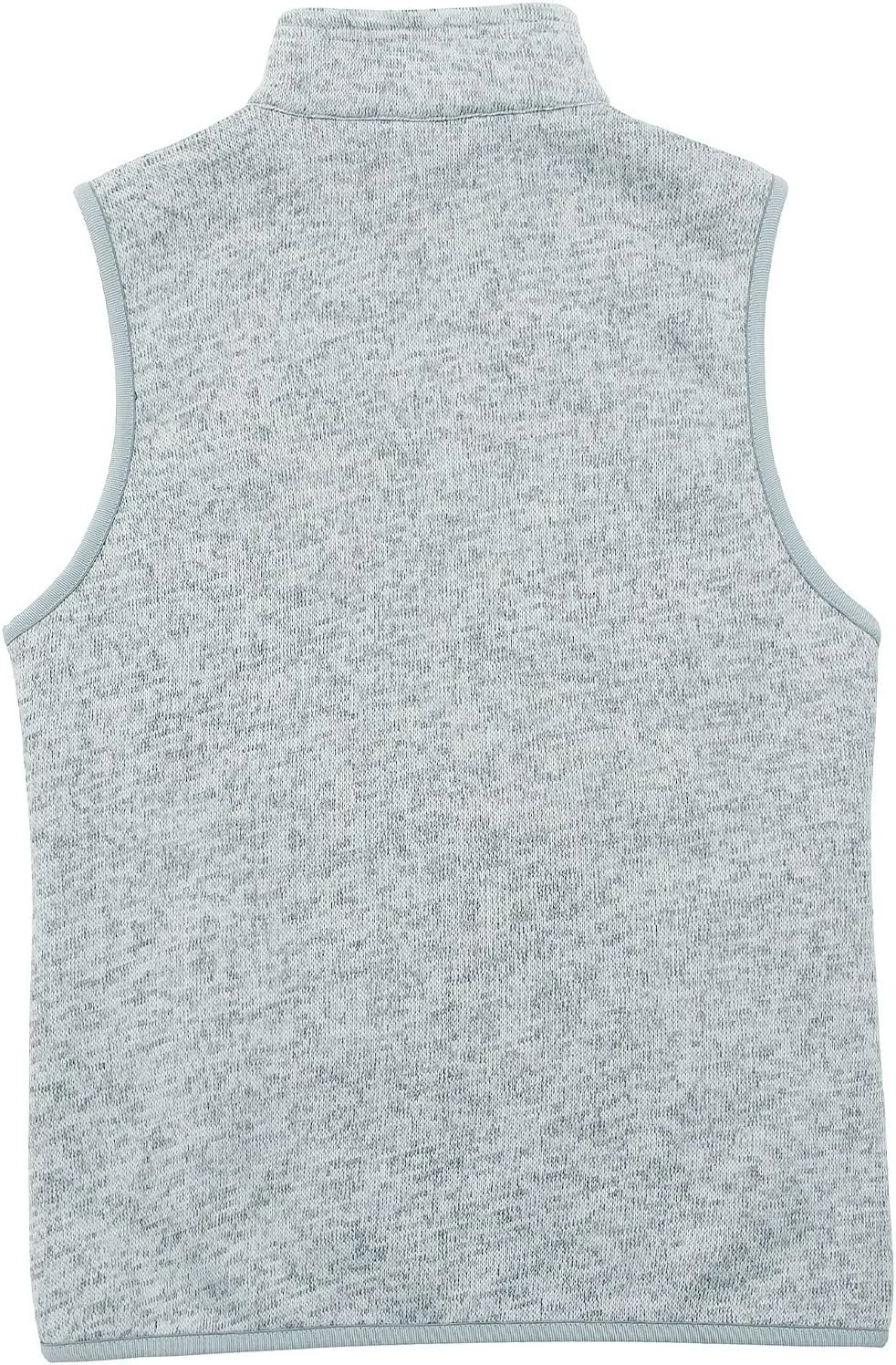 Bonnorth Women's Zip Up Sweater Fleece Vest, Sherpa Lined Windproof Warm Vest with Pocket