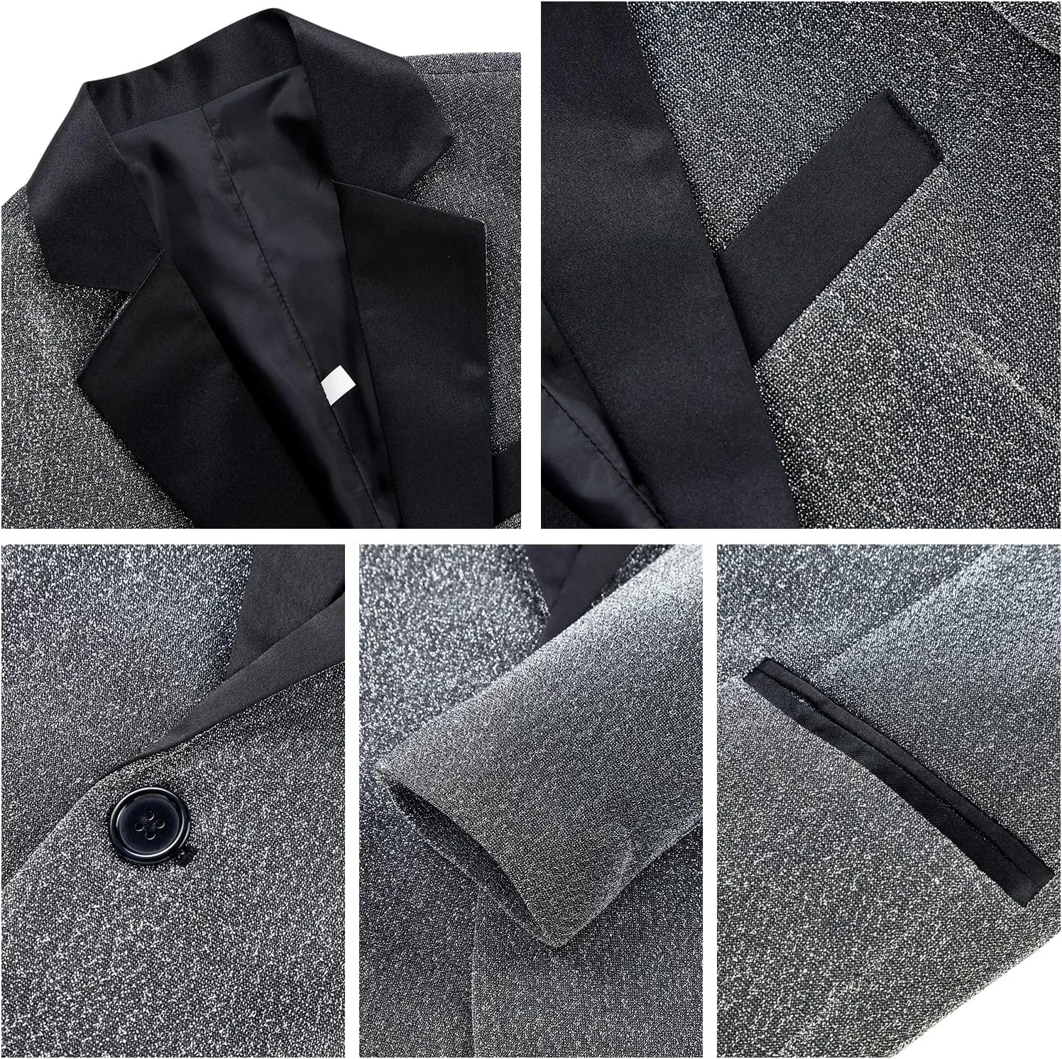 Boys Suit Slim Fit Tuxedo Suit for Kids 3 Piece Blazer Jackets Suit for Boy Ring Bearer Outfit