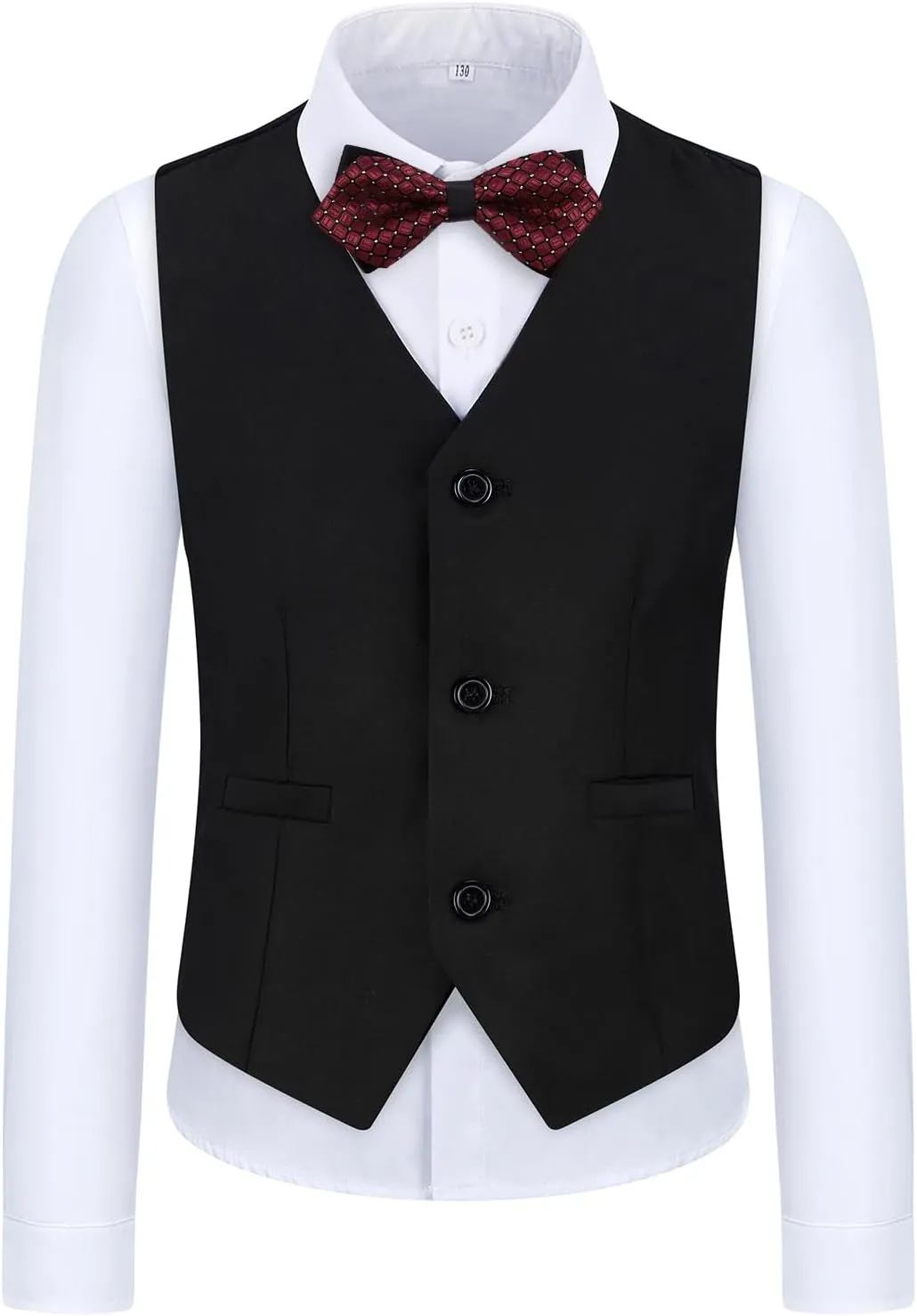 Boys Suit Slim Fit Tuxedo Suit for Kids 3 Piece Blazer Jackets Suit for Boy Ring Bearer Outfit