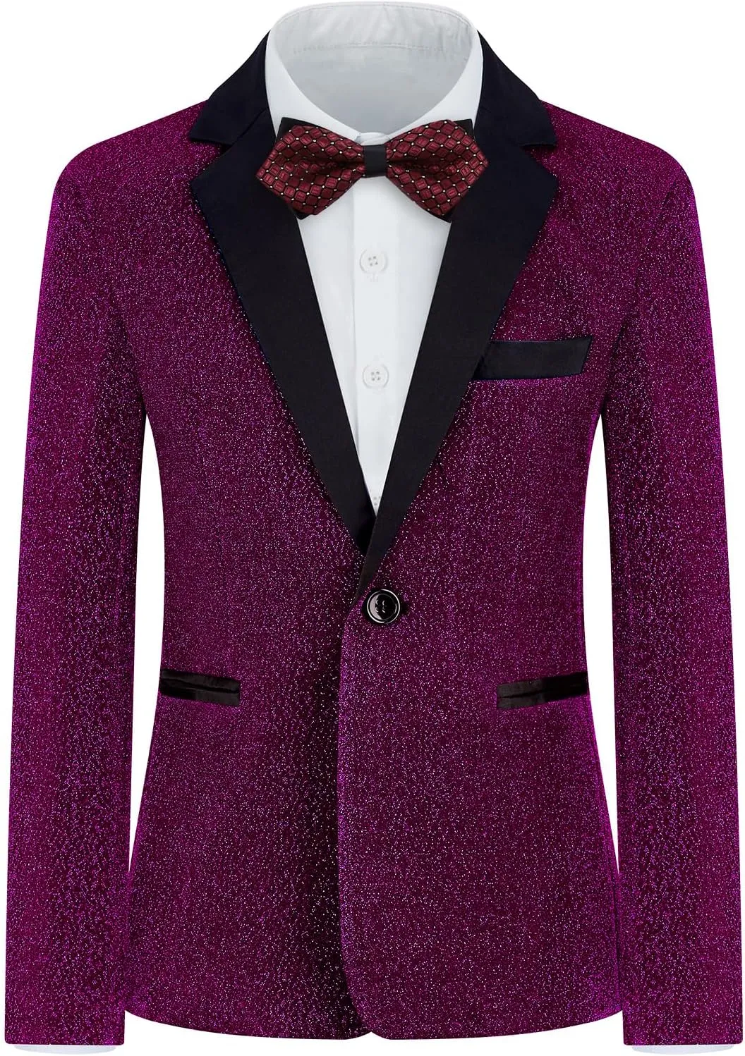 Boys Suit Slim Fit Tuxedo Suit for Kids 3 Piece Blazer Jackets Suit for Boy Ring Bearer Outfit
