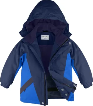 Boy's Waterproof Ski Jacket,Kids Warm Winter Snow Coat,Hooded Fleece Outwear,Windproof RainCoat