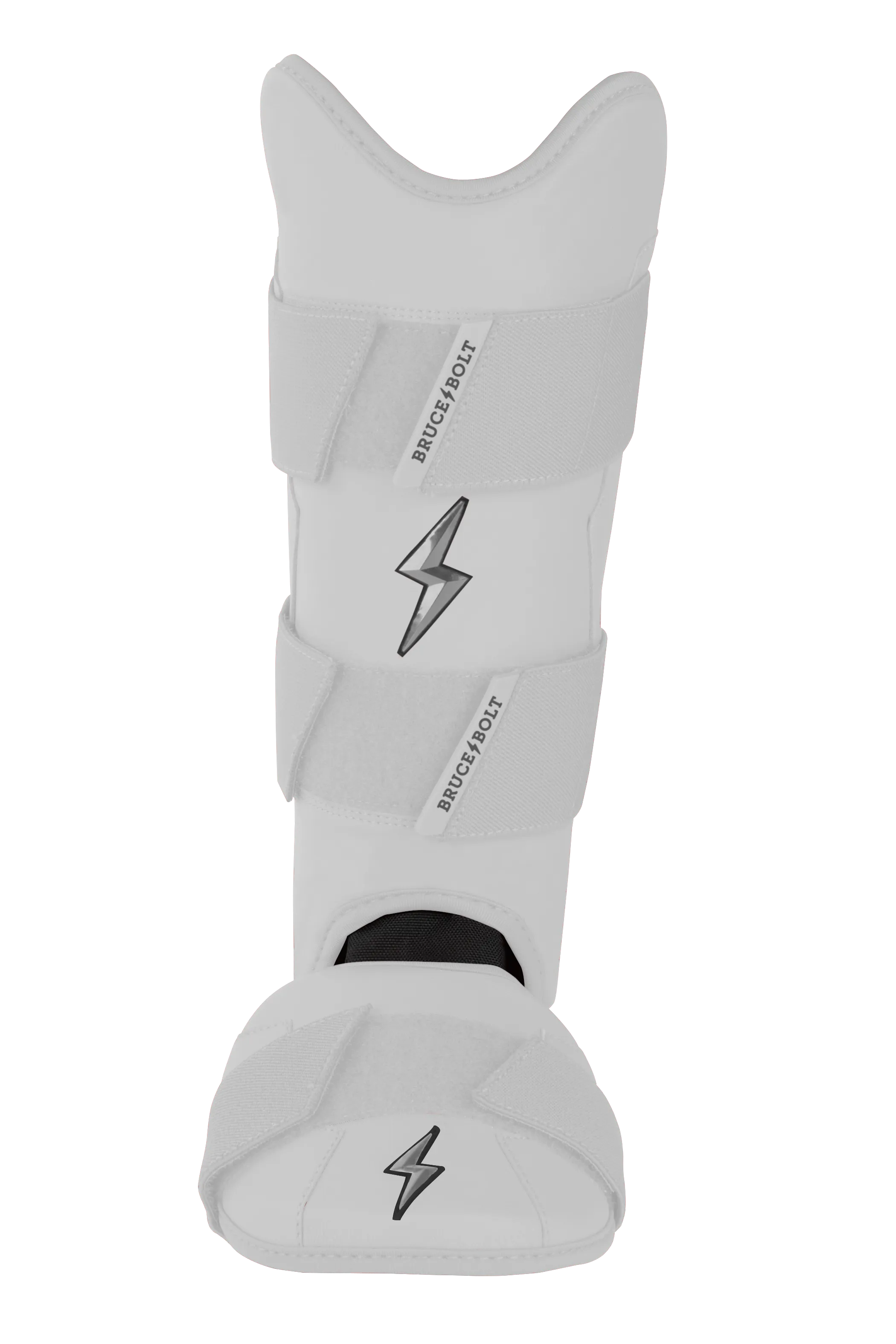 BRUCE BOLT Chrome Series Leg Guard - WHITE
