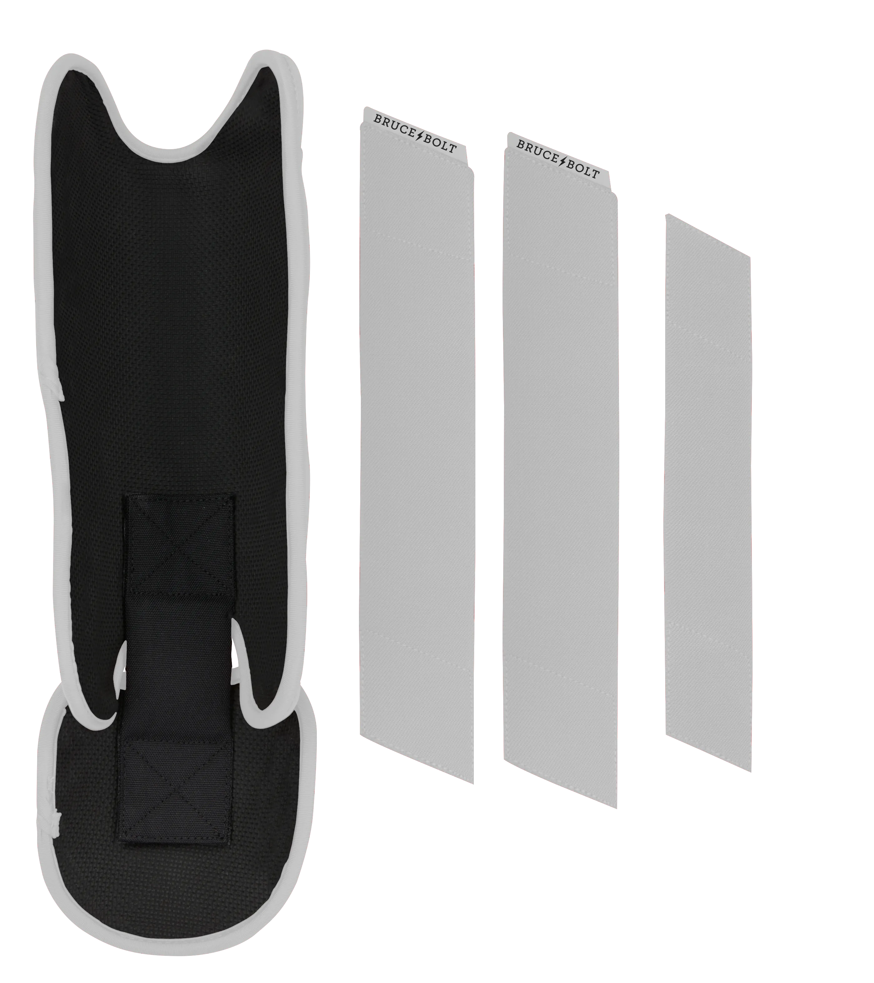 BRUCE BOLT Chrome Series Leg Guard - WHITE