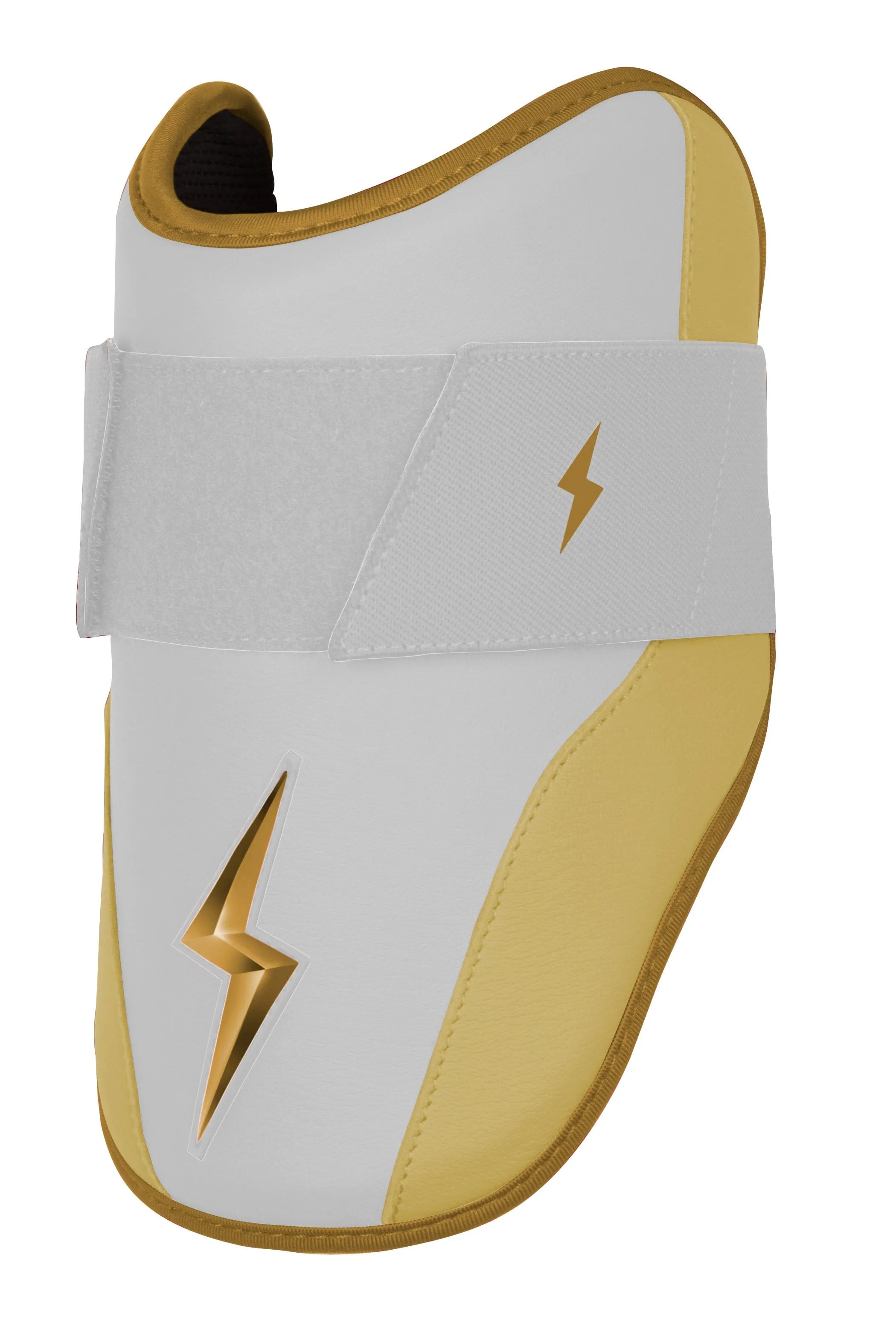 BRUCE BOLT PREMIUM PRO Elbow Guard - GOLD WHITE