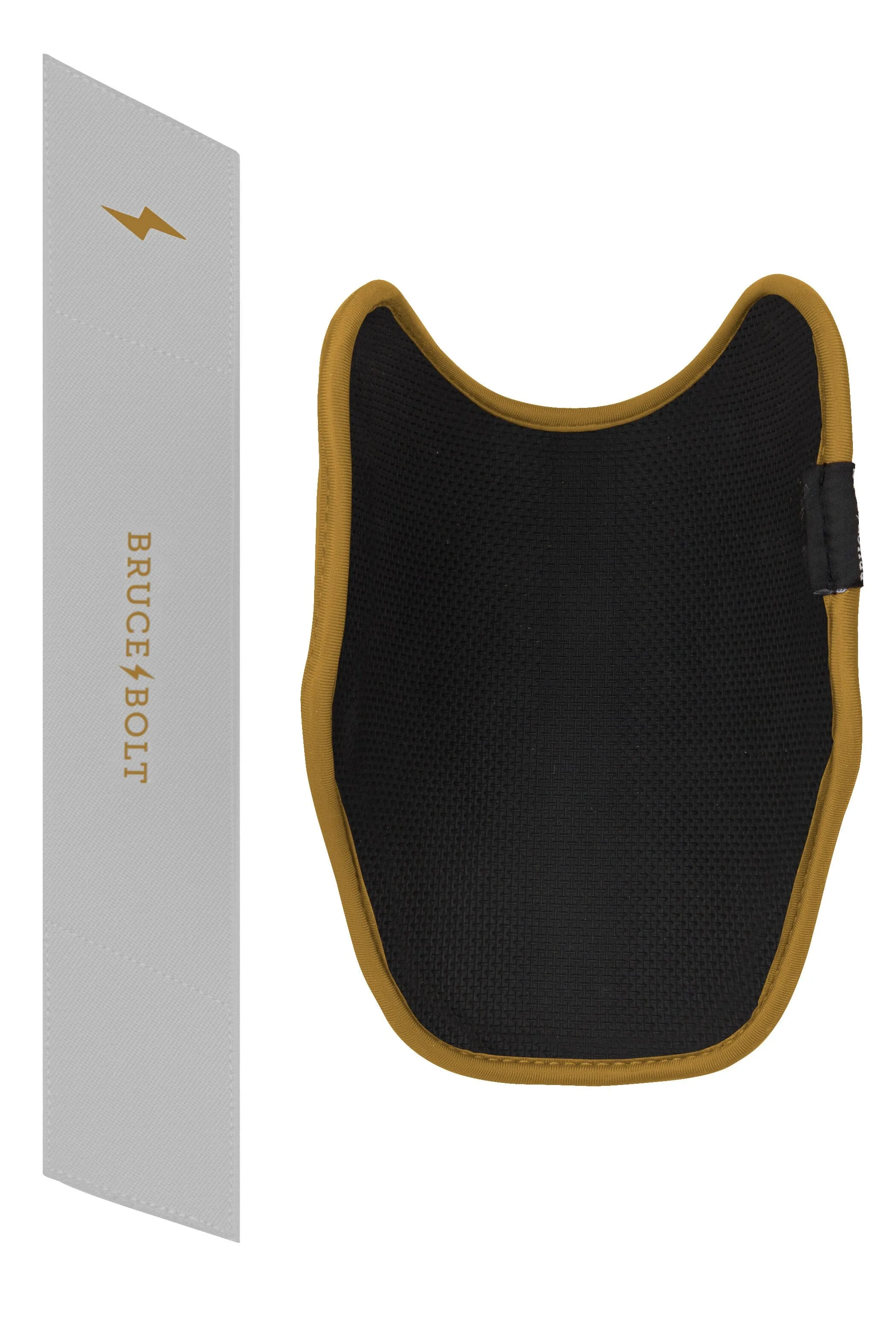 BRUCE BOLT PREMIUM PRO Elbow Guard - GOLD WHITE