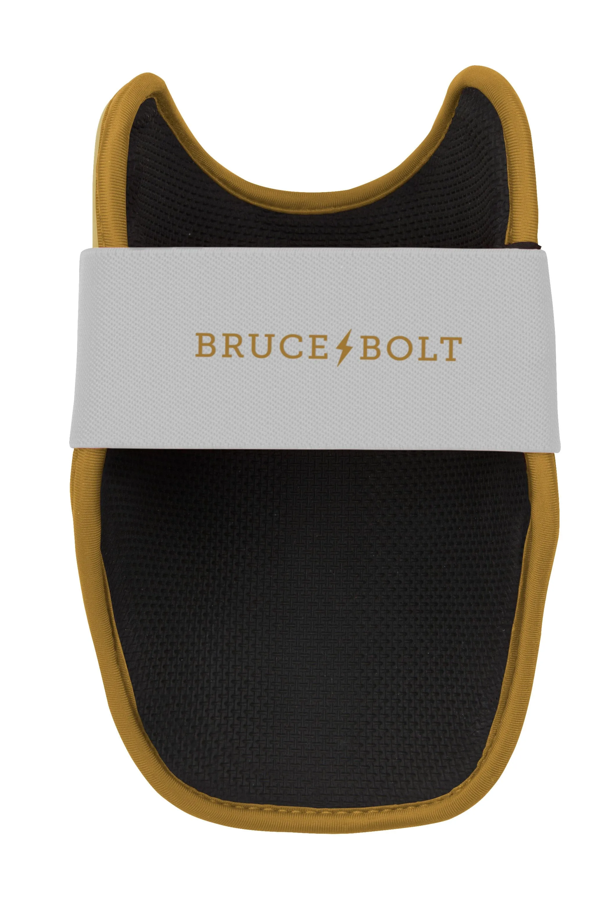 BRUCE BOLT PREMIUM PRO Elbow Guard - GOLD WHITE