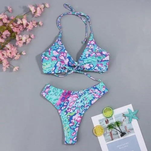 Butterfly Floral Bikini Set