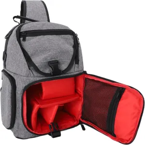 Camera Backpack for Travel, EVA Windproof Multifunctional Photography Bag - Professional DSLR Camera Bag with Padded Compartments & Adjustable Straps (Grey)