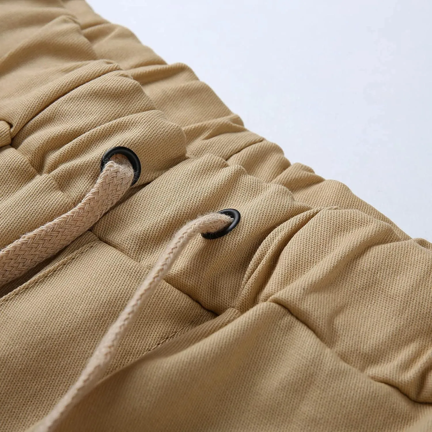 Cargo Sweatpants for Men Elastic Waist Muscle Slim Fit Athletic Pants Casual Outdoor Sports Tactical Hiking Pants