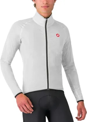 CASTELLI Mens Squall Shell Jacket, Full Waterproof, Windproof Lightweight Reflective Jacket for Road Cycling & Gravel Biking