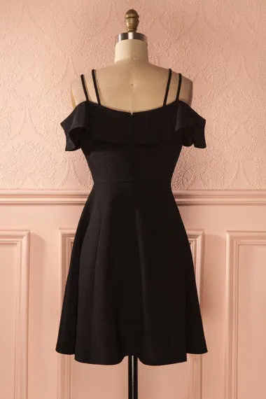 Charming Black Short Homecoming Dress Cocktail Dress