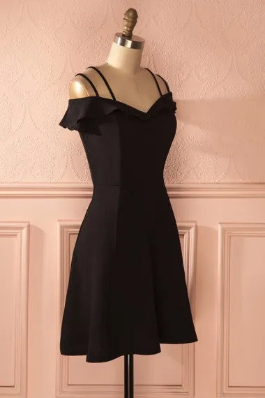 Charming Black Short Homecoming Dress Cocktail Dress