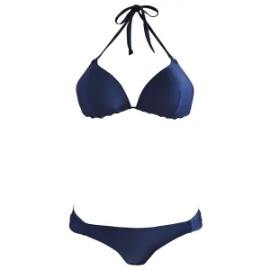 Cia Maritima Molded Navy Triangle Top - Plain Tanga