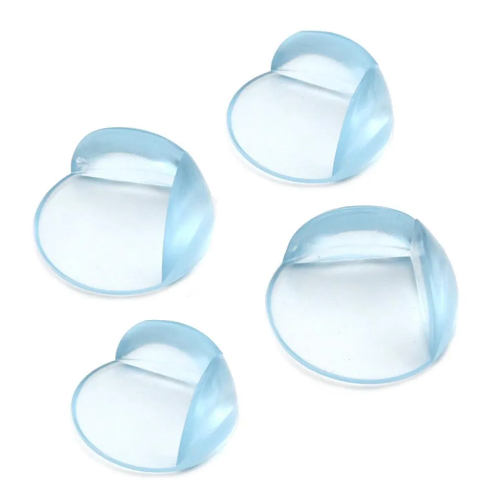 Clear L-Shaped Corner Guards for Child Safety - Single Unit