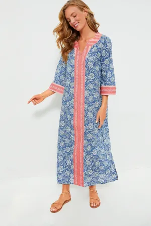 Cobalt Bouquet Belize Caftan
