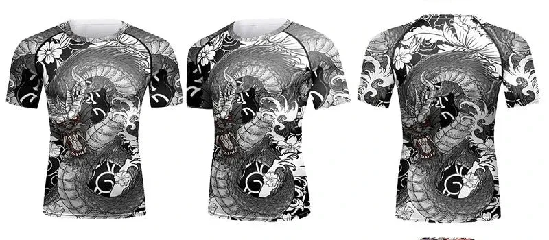 Cody Lundin - Mural Series : Shinry - Short Sleeve MMA / BJJ Compression Shirt / Rash Guard
