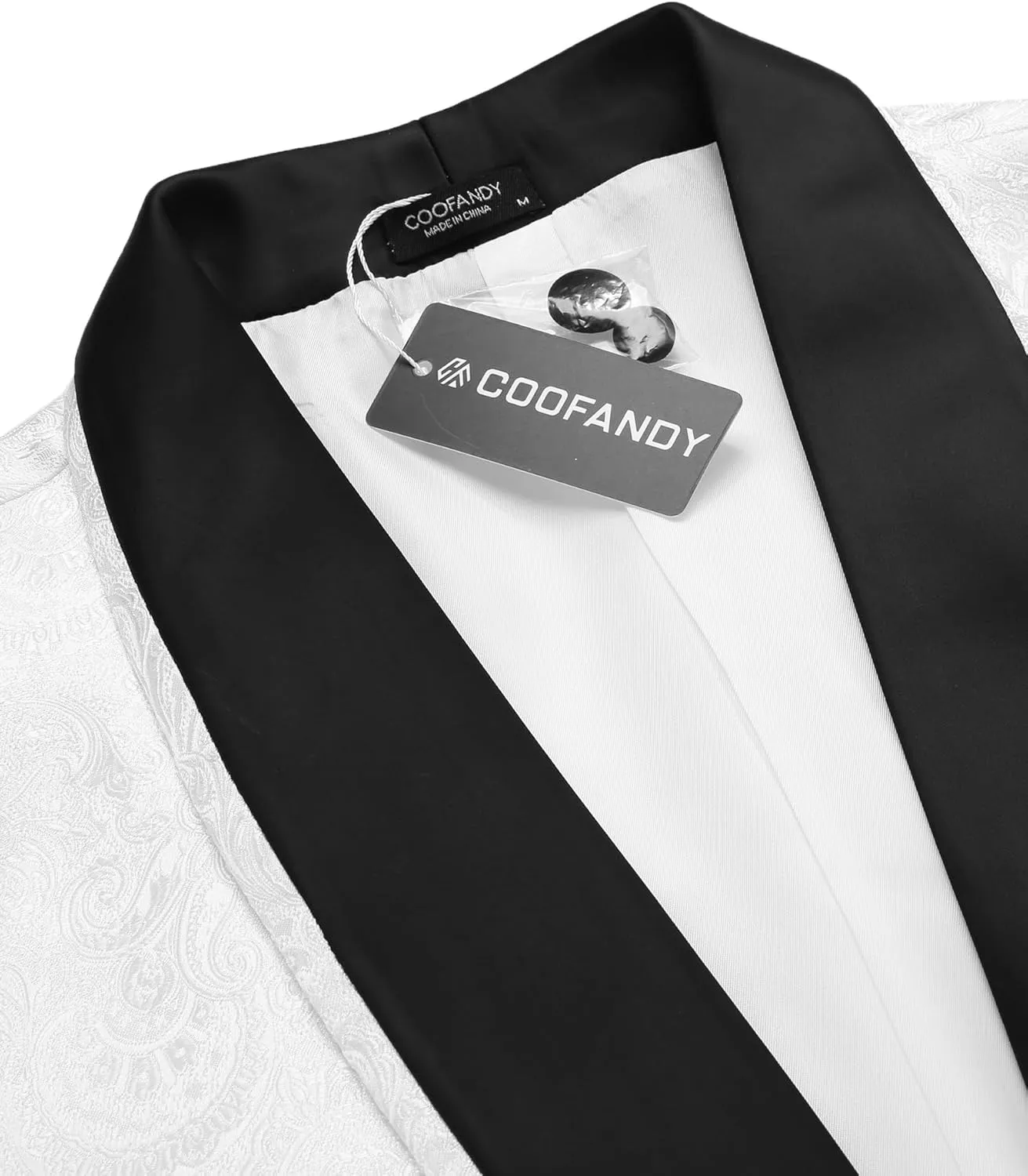 COOFANDY Men's Floral Tuxedo Suit Jacket Slim Fit Dinner Jacket Party Prom Wedding Blazer Jackets