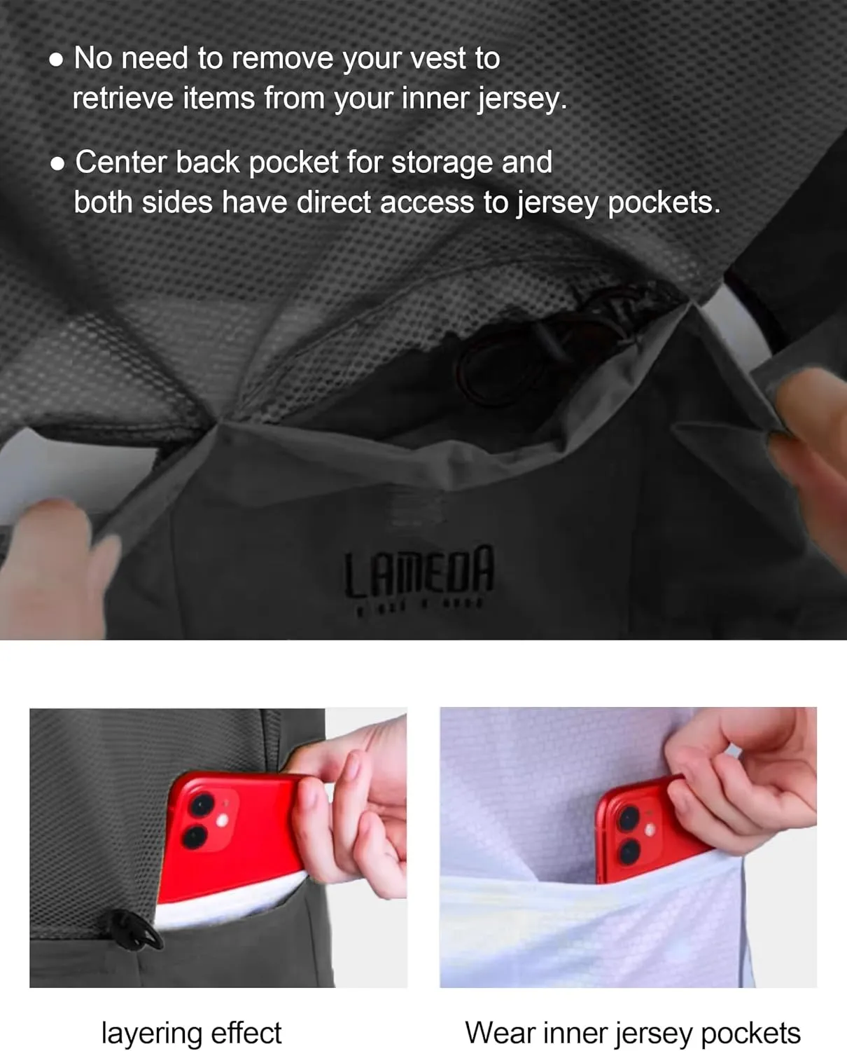 Cycling Jacket for Men Women, Windproof Lightweight Packable Cycling Windbreaker Bicycle Clothing Jacket