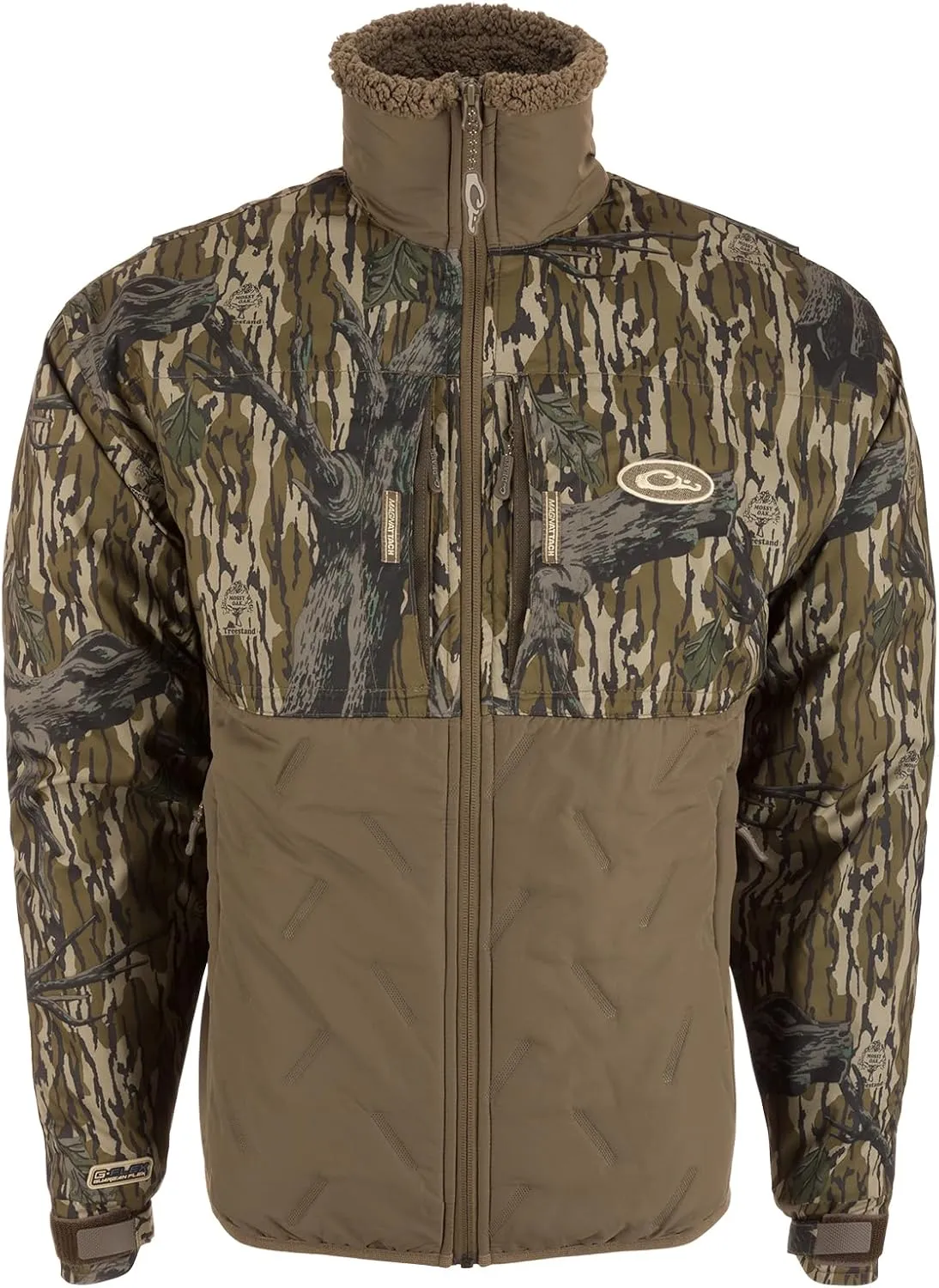 Drake Waterfowl Men's LST Guardian Flex Double Down Eqwader Full Zip Insulated Waterproof Windproof Hunting Jacket